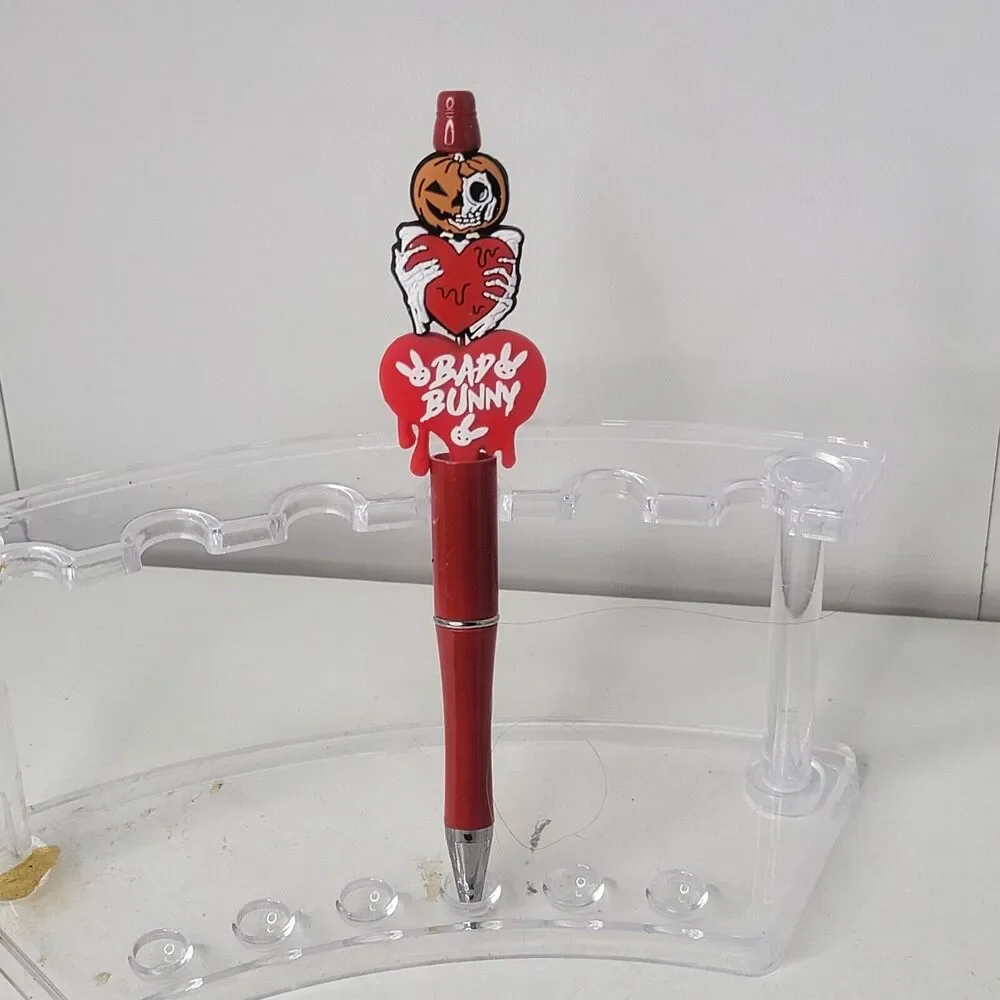 Focal Funny Beaded Pen Bad Bunny Pumpkin Skeleton Halloween